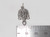 Indian Goddess sterling silver charm pendant .925 x 1 India God charms detail