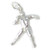 Shot Putter sterling silver charm .925 x 1 Athletics Gymnast charms