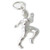 Marathon Runner sterling silver charm .925 x 1 Athletics Running charms