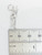Swimmer sterling silver charm .925 Swimming Swim charms size example