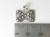 Special Flag sterling silver charm .925 America Flags charms side view