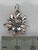 Edelweiss Flower sterling silver charm .925 Flowers charms size example