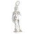 Michelangelo David statue sterling silver charm .925 x 1 Statues charms