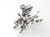 Flying Pig sterling silver charm .925 Pigs might Fly charms side view