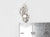 Border Collie dog sterling silver charm .925 Collies charms Dogs detail