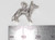 Border Collie dog sterling silver charm .925 Collies charms Dogs additional view