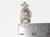 Pencil Sharpener sterling silver charm .925 Teacher charms side view