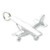Light Aircraft Aeroplane sterling silver charm .925 x 1 Planes charms