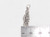 Jesus sterling silver charm .925 Holy Lord Christ charms detail