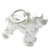 Spaniel dog sterling silver charm .925 x 1 Happy Spaniels Dogs charms