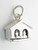 Weather house sterling silver charm .925 x 1 charms image 7