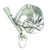 Riding Hat with crop sterling silver charm .925 Horse Rider charms