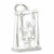 A girl on a swing sterling silver movable charm .925 x 1 Swings charms
