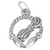 Skipping Rope Jump sterling silver charm .925 Skip Jumping charms