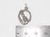 Skipping Rope Jump sterling silver charm .925 Skip Jumping charms size example