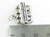 Ski lift sterling silver charm .925 x 1 Chair lifts charms side view