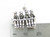 Ski lift sterling silver charm .925 Chair lifts charms detail