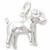 Jack Russell Terrier dog sterling silver charm .925 Dogs Terriers
