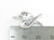 Snow shoes sterling silver charm .925 Snowshoes charms B2 detail