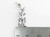 Salopettes Ski Pants sterling silver charm .925 Skiing Clothes detail