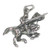 Knight on horse sterling silver charm .925 Knights on Horseback