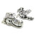 Old woman who lived in a shoe sterling silver charm .925 Rhymes