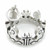 Crown sterling silver charm .925 x 1 Royal Royalty Queen Crowns charms B4