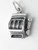 Fruit Machine sterling silver charm .925 Slot Machines charms additional view