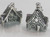 Gingerbread House 2D sterling silver charm .925 x 1 Sweets charms additional view