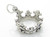 Crown sterling silver charm .925 x 1 Royal Royalty Queen Crowns charms C1 additional view