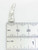 Rabbit 2D sterling silver charm .925 Easter Bunnies Rabbits charms detail