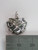 Love Heart sterling silver charm 2D .925 Loving Caring charms size example