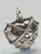 Love Heart sterling silver charm 2D .925 x 1 Loving Caring charms additional view