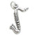 Saxophone sterling silver charm .925 Music instrument charms