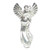 Angel 2D sterling silver charm pendant .925 x 1 Angels Protection