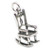 Rocking chair sterling silver charm .925 x 1 Rockers chairs charms A1