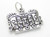 Maya Mayan Rebirth Mask sterling silver charm .925 x 1 Mayans charms additional view