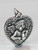 Heart with Angel sterling silver charm pendant .925 Angels charms
