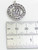 Maya Mayan Haab Coin Disc Icon sterling silver charm .925 x 1 detail