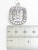 Mayan Maya 2D mask icon sterling silver pendant .925 Mayans charms detail