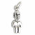 Maya Mayan Icon sterling silver charm pendant .925 Mayans charms A4