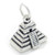 Maya Mayan Pyramid sterling silver charm .925 Mayans charms