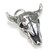 Cow Skull sterling silver charm .925 x 1 Cows Skulls charms A1