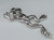 Frog - Toad large 2D sterling silver charm or pendant .925 additional view