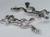 Frog - Toad large 2D sterling silver charm or pendant .925 alternate view