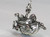Noahs Ark 2D sterling silver charm .925 Holy Boats Biblical charms extra view