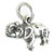 Elephant Tiny sterling silver charm .925 Elephants charms