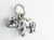 Elephant Tiny sterling silver charm .925 x 1 Elephants charms additional view