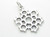 Snowflake sterling silver charm pendant .925 x 1 Christmas charms additional view