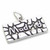 Madrid 2D sterling silver charm .925 x 1 Spain Spanish charms